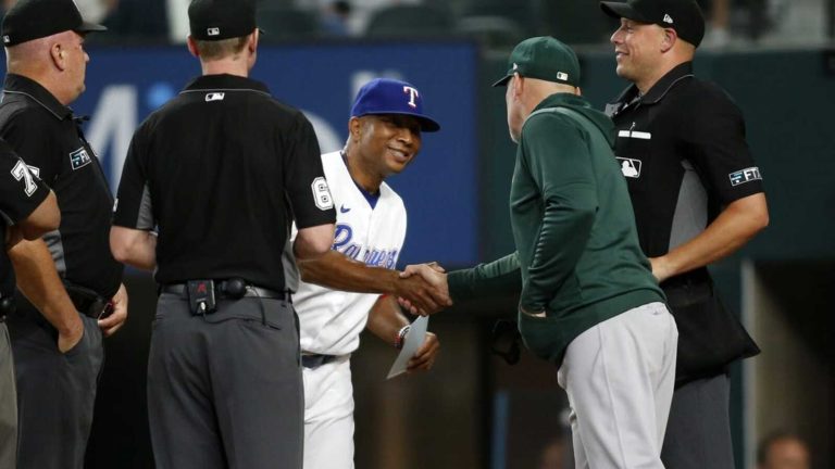 Rangers, under new skipper, vie for another win over A’s